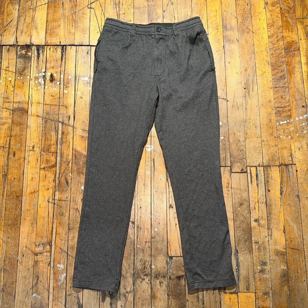 Jockey Chino Pants Women's Medium Grey Houndstooth‎ Slim Fit Zip Pockets Outdoor